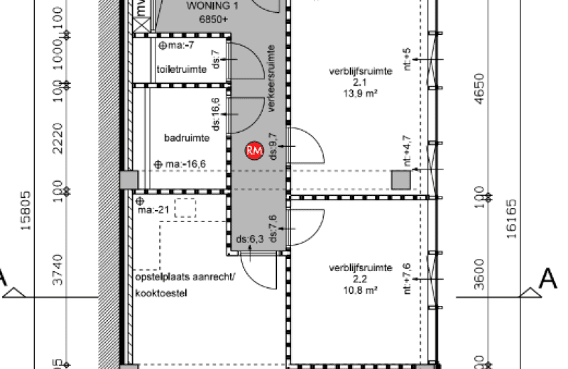 Woning aan de Jan van Hooffstraat te Eindhoven